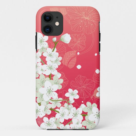 Coques Case-Mate iPhone Fleurs de cerisier Sakura (Dos)