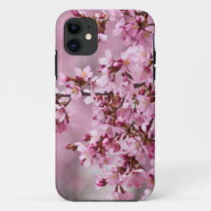 Coques Pour iPhone Fleurs de Cerisier Sakura Pastel Rose Calquees