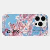 Coques Case-Mate iPhone Fleurs de cerisiers contre ciel bleu clair (Verso (horizontal))