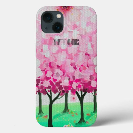 Coques Case-Mate iPhone Fleurs de cerisiers impressionnistes (Verso)
