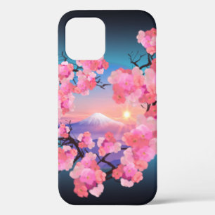 Case-Mate iPhone Case Fleurs de cerisiers par le Mont Fuji