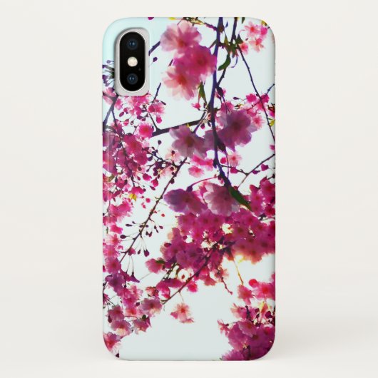Coques Case-Mate iPhone Fleurs de cerisiers roses (Dos)