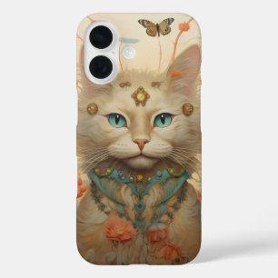 Coques iPhone 16 Fleurs de chats Imaginaires
