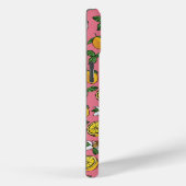 Coques Case-Mate iPhone Fleurs de citron rose et jaune vif et Feuilles (Verso / Droite)