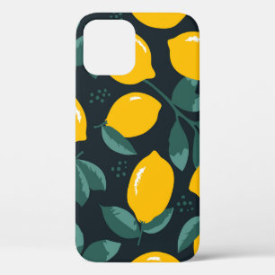 Case-Mate iPhone Case Fleurs de citrons, Texture d'été Vintage.
