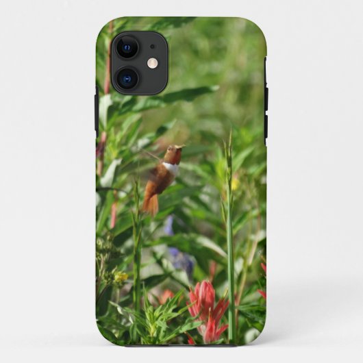 Coques Case-Mate iPhone Fleurs de colibri (Dos)