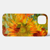 Coques Case-Mate iPhone Fleurs de couleur abstraite d'automne (Verso (horizontal))