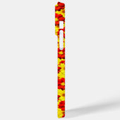 Coques Case-Mate iPhone Fleurs de dahlia rouges et jaunes (Verso / Gauche)