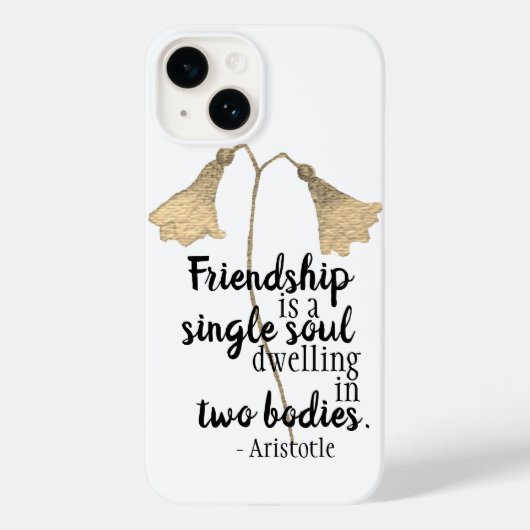 Coques Case-Mate iPhone Fleurs de devis d'amitié (Verso)