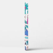 Coques Case-Mate iPhone Fleurs de gribouillis botaniques, texture transpar (Verso / Gauche)