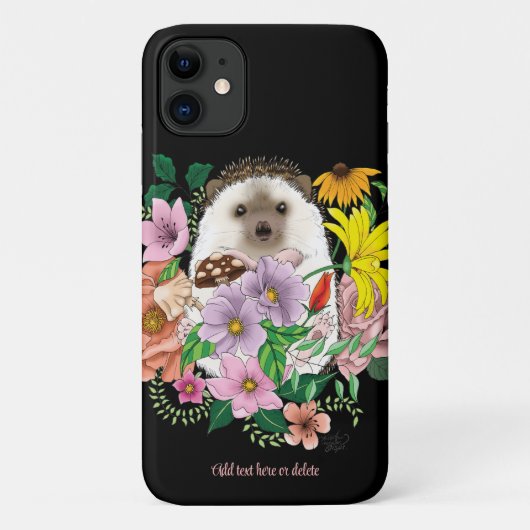 Coques Case-Mate iPhone Fleurs de hérisson mignonnes (Dos)