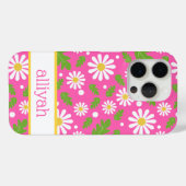 Coques Case-Mate iPhone Fleurs de Hippie Rétro Motif Daisy (Verso (horizontal))