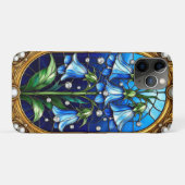 Coques Case-Mate iPhone Fleurs de Jacinthe et Détails de Cadre Doré (Dos (Horizontal))