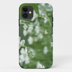 Coque iPhone 11 fleurs de jardin blanches fraîches d'été