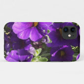 Coques Case-Mate iPhone Fleurs de jardin pourpres (Dos (Horizontal))