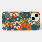 Coques Case-Mate iPhone Fleurs de Jardin Rétro Motif Floral (Verso (horizontal))