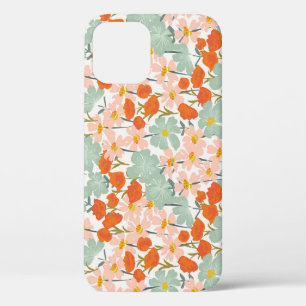 Case-Mate iPhone Case Fleurs de jardin : rose, orange sans soudure