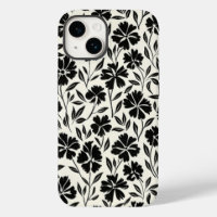 Fleurs de la main noire et blanche