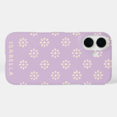 Coques Case-Mate iPhone Fleurs de lavande Boho Motif personnalisé (Verso (horizontal))