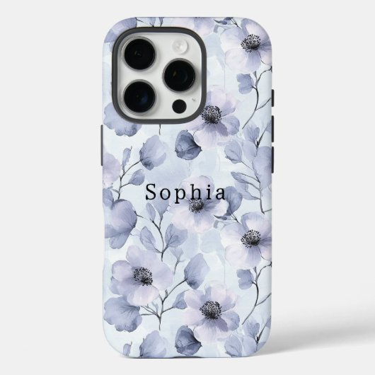 Coques Case-Mate iPhone Fleurs de lavande violette (Verso)