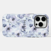 Coques Case-Mate iPhone Fleurs de lavande violette (Verso (horizontal))
