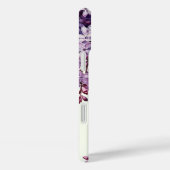 Coques Case-Mate iPhone Fleurs de lilas vert clair monogrammées (Verso / Droite)