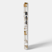 Coques Case-Mate iPhone Fleurs de Lotus Or Blanc (Verso / Gauche)