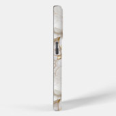 Coques Case-Mate iPhone Fleurs de Lotus Or Blanc (Verso / Droite)