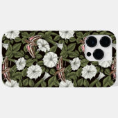 Coques Case-Mate iPhone Fleurs de lune et sphinx Mois (Verso (horizontal))