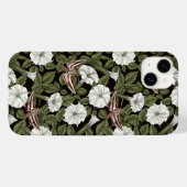 Coques Case-Mate iPhone Fleurs de lune et sphinx Mois (Verso (horizontal))