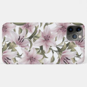 Coques Case-Mate iPhone Fleurs de lys. Modèle floral (Dos (Horizontal))