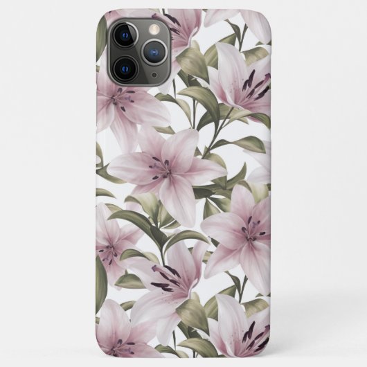 Coques Case-Mate iPhone Fleurs de lys. Modèle floral (Dos)