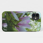 Coques Case-Mate iPhone fleurs de magnolia mauve (Dos (Horizontal))