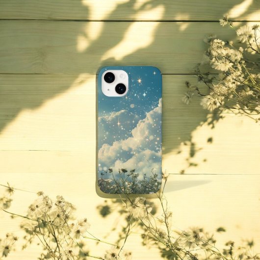 Coques Case-Mate iPhone Fleurs de marguerite nuageuse esthétique Dream Flo
