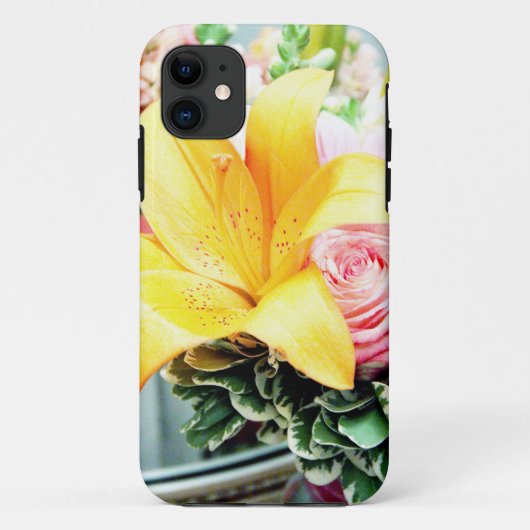 Coques Case-Mate iPhone fleurs de mariage rose orange étoile lis rose (Dos)