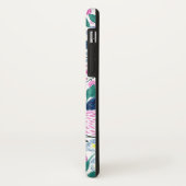 Coques Case-Mate iPhone Fleurs de marine rose douce Aquarelle or Monogramm (Dos/Gauche)