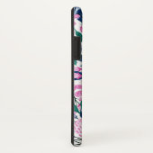 Coques Case-Mate iPhone Fleurs de marine rose douce Aquarelle or Monogramm (Dos/Droite)