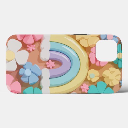 Coques Case-Mate iPhone Fleurs de Marshmallow Whimsical - Boîtier téléphon (Verso (horizontal))