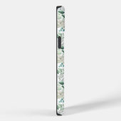 Coques Case-Mate iPhone Fleurs de Monogramme Blanc Fleurie Feuillage Eucal (Verso / Droite)