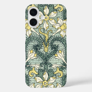Coques iPhone 16 Fleurs de Narcisse Art Nouveau Vintage