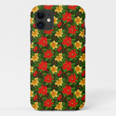 Coques Case-Mate iPhone Fleurs de Noël Motif sans couture-69956 (Dos)