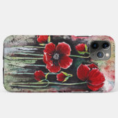 Coques Case-Mate iPhone Fleurs De Pavot En Aquarelle (Dos (Horizontal))