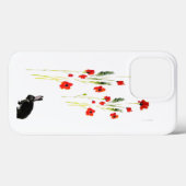 Coques Case-Mate iPhone Fleurs de pavot lapin Art lapin (Verso (horizontal))