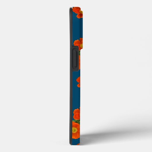 Coques Case-Mate iPhone Fleurs de pavot orange (Verso / Droite)
