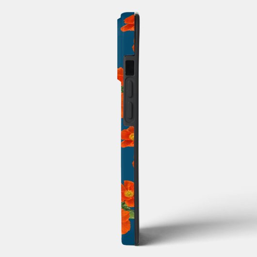 Coques Case-Mate iPhone Fleurs de pavot orange (Verso / Gauche)