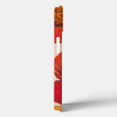 Coques Case-Mate iPhone Fleurs de pavot sur l'arrière - plan bronzage et (Verso / Droite)