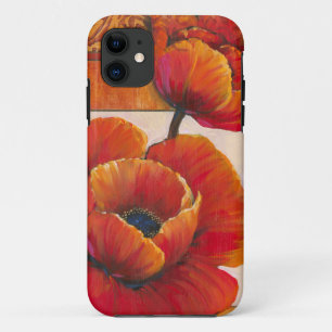 Coque Case-Mate Pour iPhone Fleurs de pavot sur l'arrière - plan bronzage et