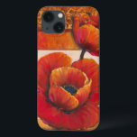 Etui iPhone 13 Fleurs de pavot sur Tan et Arrière - plan orange<br><div class="desc">On ressent presque la texture des pétales sur ces fleurs de pavot peintes par Tim O'Toole. Ils se fondent parfaitement dans l'arrière - plan bronzé et orange,  créant une vision merveilleusement poétique. Achetez-le pour votre maison ou offrez-le en cadeau!</div>