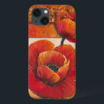Etui iPhone 13 Fleurs de pavot sur Tan et Arrière - plan orange<br><div class="desc">On ressent presque la texture des pétales sur ces fleurs de pavot peintes par Tim O'Toole. Ils se fondent parfaitement dans l'arrière - plan bronzé et orange,  créant une vision merveilleusement poétique. Achetez-le pour votre maison ou offrez-le en cadeau!</div>