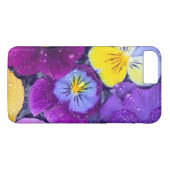 Coques Case-Mate iPhone Fleurs de pensée flottant dans un bain d'oiseau av (Dos (Horizontal))
